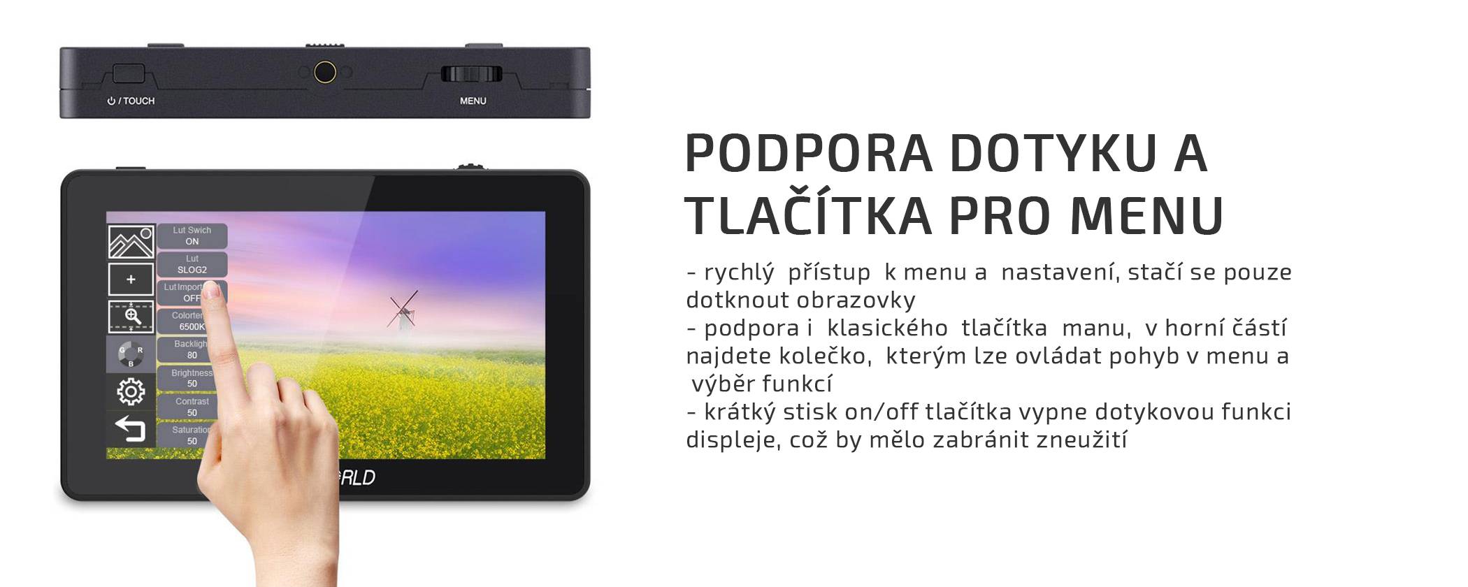 film-technika-feelworld-f6-plus-dotykový-4k-hdmi-náhledový-monitor-podpora-tlačítek